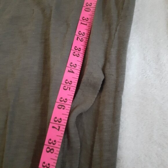 C&C California Women's Size Small Olive Green V Neck T-Shirt Maxi Dress - Picture 10 of 11